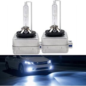 D2S D2R HID Bulbs 35W Super Bright Factory Xenon Headlight Bulb 66240 Direct Plug-N-Play Replacement, 10000K Deep Blue, Pack of 2