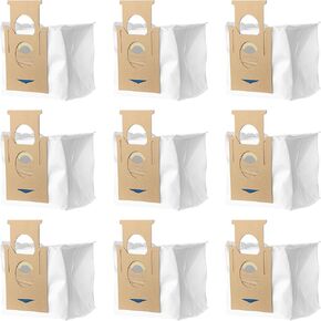 9 Pack T8 Bags Fit for Ecovacs DEEBOT OZMO T8 AIVI T8 Max and T8 Series/N8 Pro Plus/ N8 Pro/N10 Plus Robot Vacuum, Fit for Yeedi Vacuum