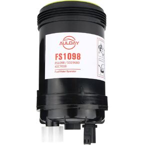 AULDAY FS1098 Fuel Filter Water Separator PCV Valve Fits for Cummins Wirtgen W100CFI W120CFI W130CFI B6.7 ISB6.7/QSB6.7 ISL8.9 L9 Series Diesel Engines Replaces FS1098 5319680 5308722