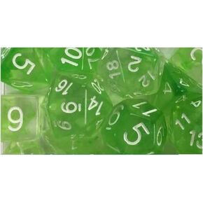 Role 4 Initiative Polyhedral Dice - Atlantis, Arch'd d4's w/White Numbers (7)