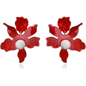 EBLIN Rose Petal Tassel Long Bohemian Earrings Q67# in Saudi Arabia