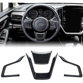 غطاء عجلة القيادة من ألياف الكربون من JERBOR لسيارة Subaru Crosstrek 2024 in Kuwait