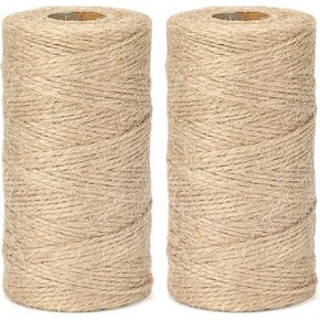 KINGLAKE GARDEN Red Twine,Christmas Twine String,Jute Twine 2 mm 328 Feet Gift Twine Red Twine String for Gift Wrapping,Packing,Crafts,DIY,Home Decorating
