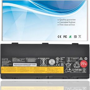 77+ 01AV477 Laptop Battery Compatible with Lenovo Thinkpad P50 P51 P52 Series SB10H45077 SB10H45078 00NY493 00NY492 L17L6P51 L17M6P51 SB10K97634 SB10K97635 01AV495 01AV496 77+ 77++