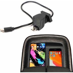 قاعدة شحن سلكية للهاتف Rivian R1T & R1S - كابل شحن سريع USB-C لمسند ذراع وحدة التحكم المركزية - USB-C إلى USB-C