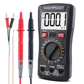 DC/AC Professional Digital Multimeter Resistance Capacitance Frequency Temperature Frequency Conversion Measurement Ohm Meter NCV Smart Multimeter Electronic Service Tool KM-DM09C…