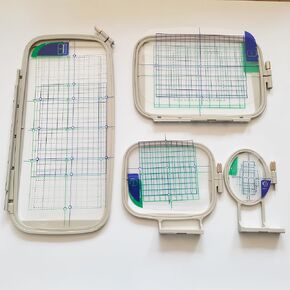 HONEYSEW Embroidery Machine Hoops 4 in 1 Set for Brother PE800 SE1900 PE770 780D PE700 PC6500 Brother Innovis 1250 700 Babylock Accord /Emore /Ellure /Ellure Plus SA442,SA443,SA444,SA445