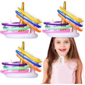 1 Set of Unicorn Party Games with 1 Unicorn and 6 Heart Rings Valentine's Day Inflatable Ring Toss Game Set Multicolor Unicorn Ring Toss for Party Game Favors Birthday Valentine's Day in Saudi Arabia