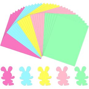 JULBEAR 30 Sheets St Patrick's Day Colored Cardstock 5 Colors 180gsm 8.5x11 Inch Assorted Green Cardstock for DIY Cards Scrapbook Print Paper DIY Crafts Holiday Decorations Making Office Home Supplies
