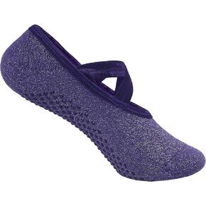 Mint & Oak Non Slip Socks for Women | Yoga, Pilates, Barre, Gym & Barefoot Workouts | Anti-Skid Grip with Support Strap