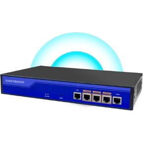 KuWFI LAN Controller, 5 Port 10/100/1000Mbps RJ45 Ports Wireless Aceess Control WLAN Controller AP Management Indoor Outdoor in Wall AP Manage 128PCS Wireless APs, Access 80users in The Same Network