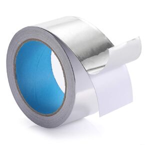 2 inch x 65 feet Thickness 4.0 mil/0.1mm Aluminum Foil Tape Aluminum Air Duct Tape Professional Adhesive Aluminum Foil Tape for HVAC Pipe Repairs or More 2 Rolls