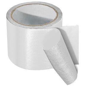 Birllaid Awning Repair Tape for Tarp, Heavy Duty Outdoor Repair Tape for Canvas, Boat Covers, Tent, Sail Tape, Tear Repair Patch Kit, Waterproof, UVproof Repair Tape, White