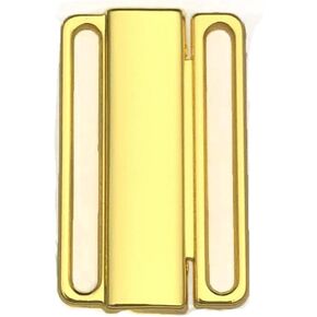 10 Sets 1" (25mm) Nickel Free Bra Front Closure Bikini Clasp Clickers Closing Lingerie Sewing Bramaking (Gold)