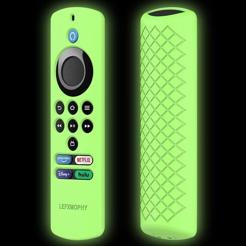 LEFXOMPHY TVStick Lite غطاء بديل عن بعد لجهاز TV Stick Lite أحدث Alexa Voice Remote Lite الجيل الثاني 2022 حافظة واقية من السيليكون الأخضر تتوهج في الظلام in Kuwait