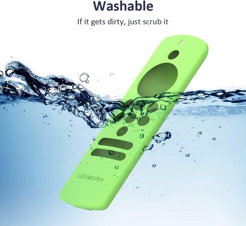 LEFXOMPHY TVStick Lite غطاء بديل عن بعد لجهاز TV Stick Lite أحدث Alexa Voice Remote Lite الجيل الثاني 2022 حافظة واقية من السيليكون الأخضر تتوهج في الظلام in Kuwait