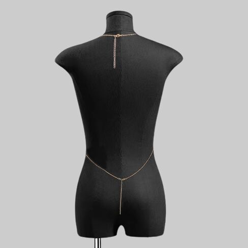سلسلة الجسم حمالة الصدر بالترتر، مجوهرات سلسلة الجسم بيكيني، سلسلة الجسم مجوهرات مهرجان الطبقات للنساء، سلسلة الجسم الذهبية in Kuwait