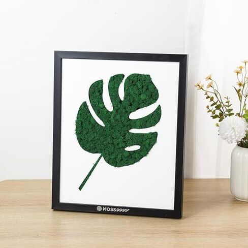 100% Natural Moss Art Wall Decor (Bear) - Natural Deodorizer & Air Purifier - No Maintenance - Moss for Crafts, Terrarium Supplies - Greenery for Home, Bedroom & Living Room Décor in Saudi Arabia