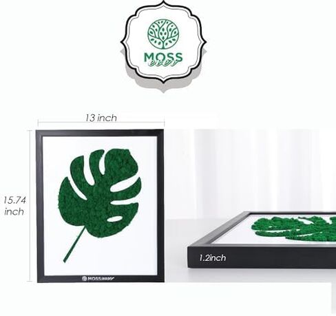 100% Natural Moss Art Wall Decor (Bear) - Natural Deodorizer & Air Purifier - No Maintenance - Moss for Crafts, Terrarium Supplies - Greenery for Home, Bedroom & Living Room Décor in Saudi Arabia