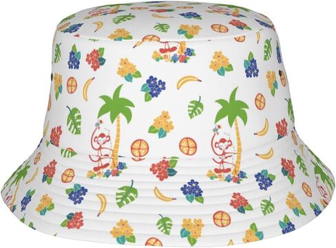 Bucket Hat Beach Sun Hat Beach Fishing Hat for Men Women Teens, Reversible Double-Side-Wear in Saudi Arabia
