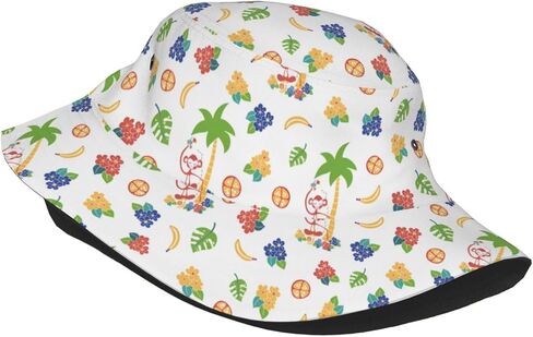 Bucket Hat Beach Sun Hat Beach Fishing Hat for Men Women Teens, Reversible Double-Side-Wear in Saudi Arabia