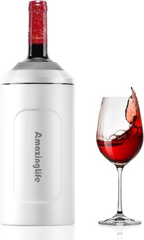 Wine Chiller Bucket, Portable 750ml Champagne & Wine Bottle Cooler, Stainless Steel Vacuum Insulated, Keeps Wine & Beverages Cold, Perfect Gift for Wine Lovers in Saudi Arabia