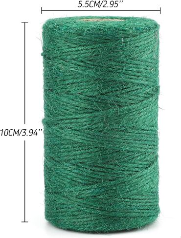 KINGLAKE GARDEN Red Twine,Christmas Twine String,Jute Twine 2 mm 328 Feet Gift Twine Red Twine String for Gift Wrapping,Packing,Crafts,DIY,Home Decorating in Saudi Arabia
