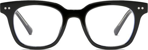 Blue Light Blocking Glasses Men Women Vintage Thick Computer Frame Eyeglasses Non-Prescription Black Glasses in Saudi Arabia