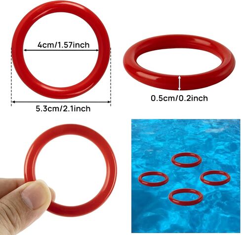 Plastic Rings for Ring Toss - 70PCS Mini Ring Toss Game 2.1 Inch Plastic Carnival Rings Plastic Rings for Kids and Adults for Wedding Ring Toss Game Can Toss Game Pool Ring Toss Game in Saudi Arabia