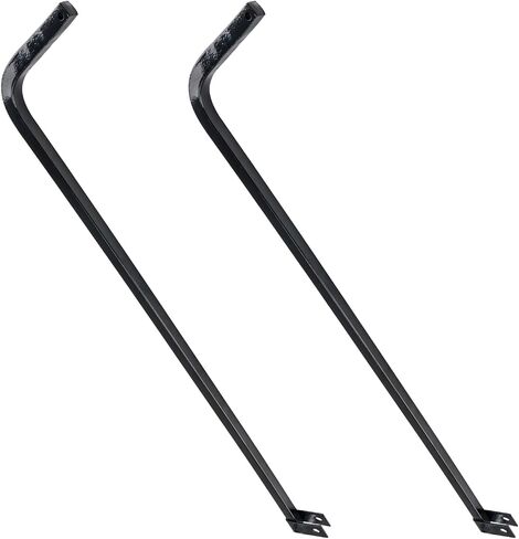 PHILTOP 1 Pair Mud Flap Hanger Bracket Kit, 30" Straight Fender Hanger with Hardware for Semi Trucks, Black-Coated in Saudi Arabia