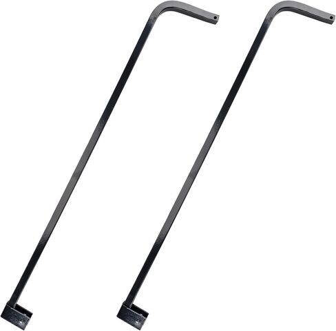 PHILTOP 1 Pair Mud Flap Hanger Bracket Kit, 30" Straight Fender Hanger with Hardware for Semi Trucks, Black-Coated in Saudi Arabia