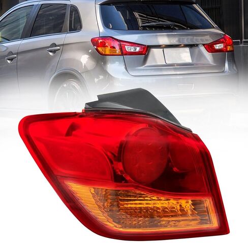 Outer Taillight Compatible with 2011-2019 Mitsubishi Outlander Sport ASX RVR, Replacement Brake Tail Light Rear Lamp Red Lens (Left/Driver side/Wiring harness not included) in Saudi Arabia
