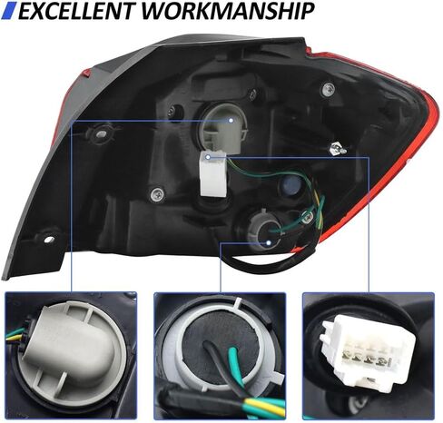 Outer Taillight Compatible with 2011-2019 Mitsubishi Outlander Sport ASX RVR, Replacement Brake Tail Light Rear Lamp Red Lens (Left/Driver side/Wiring harness not included) in Saudi Arabia