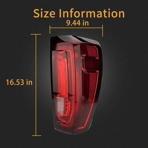 مجموعة مصابيح الذيل متوافقة مع 2019-2022 جي إم سي سييرا 1500/2500 الجانب الأيسر للسائق مصابيح الفرامل الخلفية الهالوجين مع لمبة وتسخير الأسلاك in Kuwait