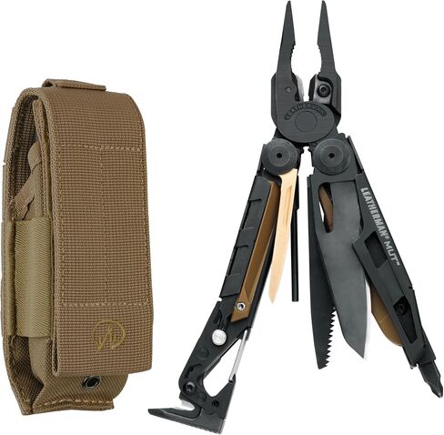 LEATHERMAN, MUT Multitool with Premium Replaceable Wire Cutters and Firearm Tools, Black with MOLLE Black Sheath in Saudi Arabia