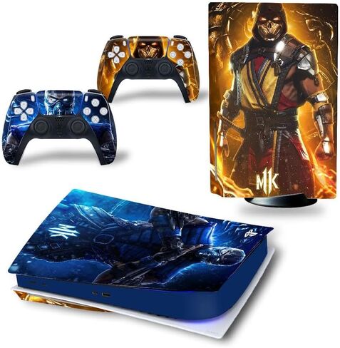 InnaGeek - ملصق جلدي واقٍ من الفينيل لقرص PS5 Mortal Kombat in Kuwait
