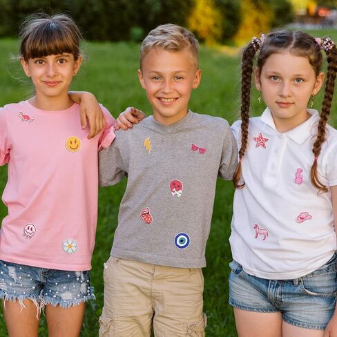 16 PCS Embroidered Applique Iron on Patches Sew on Applique Pink Cherry Embroidered Patch DIY Craft Accessories for Dress Jackets Jeans Backpacks Hats Clothing Decoration, Cherry in Saudi Arabia