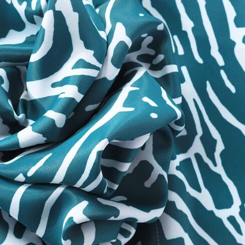 HPD Half Price Drapes BOCH-KC16075A-108 Room Darkening Curtain (1 Panel), 50 X 108, Abstract Teal in Saudi Arabia