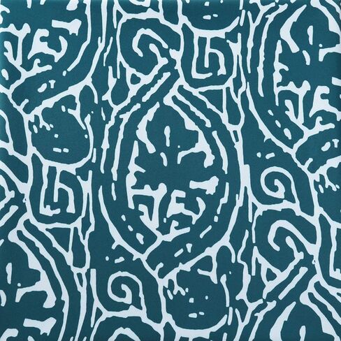 HPD Half Price Drapes BOCH-KC16075A-108 Room Darkening Curtain (1 Panel), 50 X 108, Abstract Teal in Saudi Arabia