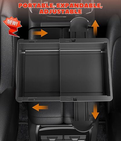 2 IN 1 Steering Wheel Tray with Car Seat Gap Filler Organizer | Car Food Eating Lunch Tray for Driver | Laptop Holder Office Desk | Between Seat Gap Storage Box - Car Gadgets & Roadtrip Essentials in Saudi Arabia