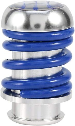 Aramox Manual Gear Stick Shift Knob,Universal Aluminum Spring 5 Speed Manual Car Gear Shifter Stick Shift Knob Lever (Blue) in Saudi Arabia