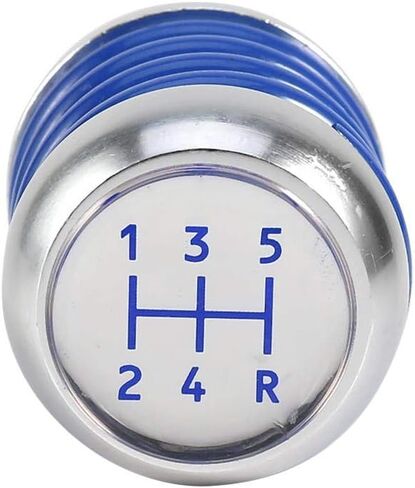 Aramox Manual Gear Stick Shift Knob,Universal Aluminum Spring 5 Speed Manual Car Gear Shifter Stick Shift Knob Lever (Blue) in Saudi Arabia
