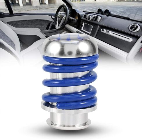 Aramox Manual Gear Stick Shift Knob,Universal Aluminum Spring 5 Speed Manual Car Gear Shifter Stick Shift Knob Lever (Blue) in Saudi Arabia