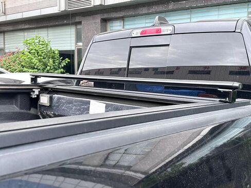 Universal Fit Aluminum Truck Bed Racks with Adjustable Cross Bars - Fits All Truck Types with Upside Grooved Trunks in Saudi Arabia