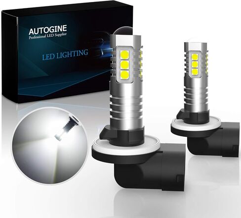 H3 LED Fog Light Bulbs, 2000 Lumens Extremely Bright 3030-SMD H3 LED Bulbs with Projector for Auto Motorcycle Cars Trucks SUV Fog DRL Lights(8000K Ice Blue) in Saudi Arabia