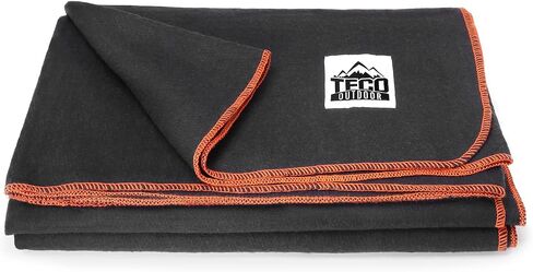 بطانية صوف عسكرية كبيرة من Teco Outdoor - بطانية دافئة وسميكة للنجاة في حالات الطوارئ رائعة للتخييم وفي الهواء الطلق والأحداث الرياضية - بطانية رمي مقاومة للحريق للإسعافات الأولية قابلة للغسل - 4.5 رطل، 64 بوصة × 88 بوصة in Saudi Arabia