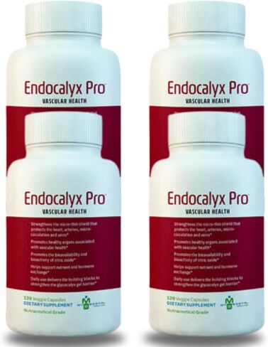 Endocalyx Pro - Vascular & Microcirculation Health Supplement 120 Capsules | Support Vascular Protection | Support Nitric Oxide Functions | Nourishes The Glycocalyx Structure in Saudi Arabia