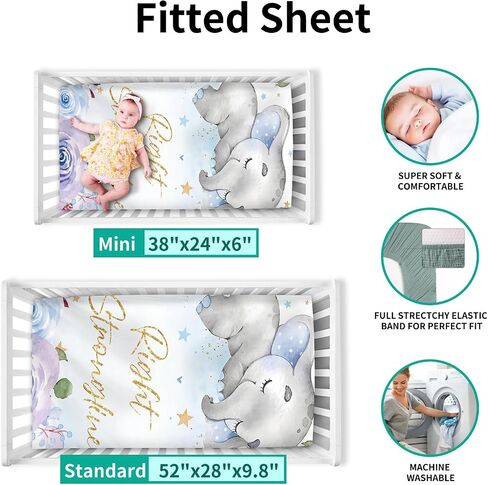 Custom Toddler Bedding Set for Girls, Personalized Pink Floral 3 Pcs Crib Bedding Set, includes Duvet Cover, Fitted Sheet, Envelope Pillowcase for Baby Infant Kids in Saudi Arabia