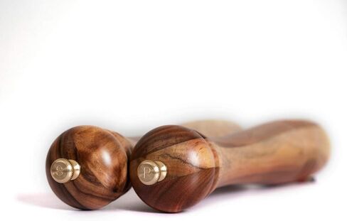Pepper Mill, Pepper Grinder with Adjustable Stainless Steel Grinder, Acacia Wood, Height 30 cm / 12 inch in Saudi Arabia