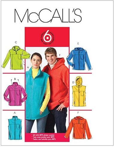 سترة وسترات رجالي غير مبطنة M5252 Misses من McCall's Patterns، مقاس XN (XLG-XXL-XXXL) in Kuwait